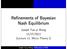 Refinements of Bayesian Nash Equilibrium