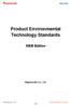 Product Environmental Technology Standards