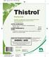 Thistrol. Controls or suppresses canada thistle and certain other broadleaf weeds in peas and mint CONTAINS MCPB