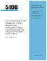 Environmental and Social Management in Multisectoral. Development Projects A Good Practice Study of the IDB-Supported Procidades Program in Brazil