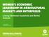 Women s Economic Leadership in agricultural Markets and enterprises