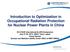 Introduction to Optimization in Occupational Radiation Protection for Nuclear Power Plants in China