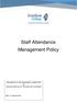 Staff Attendance Management Policy