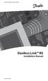 MAKING MODERN LIVING POSSIBLE INT. Danfoss Link RS. Installation Manual. Danfoss Heating