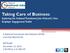 Taking Care of Business: Exploring the National Transitional Jobs Network s New Employer Engagement Toolkit