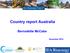 Country report Australia
