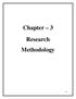 Chapter 3 Research Methodology
