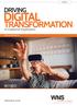 DIGITAL TRANSFORMATION DRIVING. in Customer Experience.   ARTICLE. A WNS South Africa PERSPECTIVE
