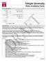 Temple University Role Inventory Form