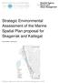 Strategic Environmental Assessment of the Marine Spatial Plan proposal for Skagerrak and Kattegat. Consultation document