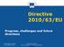 Directive 2010/63/EU. Progress, challenges and future directions. Copenhagen, Denmark 5-6 November 2018