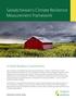 Saskatchewan's Climate Resilience Measurement Framework