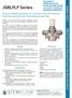 JSRLFLP Series. Pressure Reducing Valves for Low Flow and Low Pressure Biopharmaceutical and Parenteral process Gas