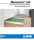 Mapeguard UM. Underlayment membrane for ceramic and stone tile