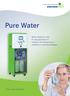 Pure Water. Water treatment units for any application in hospitals and laboratories in standard or customised designs. Using water intelligently