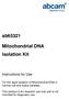 For the rapid isolation of Mitochondrial DNA in various cell and tissue samples.