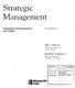 Strategic Management. McGraw-Hill Irwin. and Control. John A. Pearce II. Richard B. Robinson, Jr. Abstell-Nr.: fcsaw..*:
