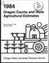 Oregon County and S ate Agricultural Estimates