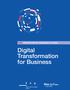 CAS CERTIFICATE OF ADVANCED STUDIES. Digital Transformation for Business