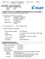 SAFETY DATA SHEET Date of Issue: September 1, 2009 SDS No.: SI-032 Version: 001