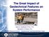 The Great Impact of Geotechnical Features on System Performance