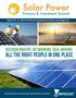 Solar Power. All the right people in one place. DECISION MAKERS. NEtworking. Deal-making. Finance & Investment Summit