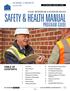 SAFETY & HEALTH MANUAL PROGRAM GUIDE