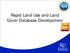 Rapid Land Use and Land Cover Database Development