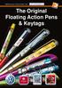 The Original Floating Action Pens & Keytags