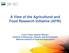 A View of the Agricultural and Food Research Initiative (AFRI)