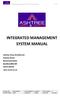 INTEGRATED MANAGEMENT SYSTEM MANUAL