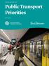 CONNECTED NORTH EAST Public Transport Priorities. March 2017