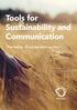 Tools for Sustainability and Communication. The basics of sustainable tourism