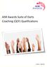 AIM Awards Suite of Darts Coaching (QCF) Qualifications