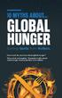 GLOBAL HUNGER 10 MYTHS ABOUT... Sorting facts from fiction.