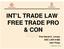 INT L TRADE LAW FREE TRADE PRO & CON. Prof David K. Linnan USC LAW # 665 Unit Three