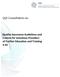 QQI Consultation on: Quality Assurance Guidelines and Criteria for Voluntary Providers of Further Education and Training V.01
