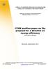 CEMR position paper on the proposal for a directive on energy efficiency