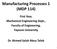 Manufacturing Processes 1 (MDP 114)