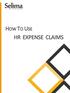 HOW TO USE HR EXPENSE CLAIMS