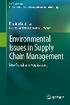 EcoProduction. Environmental Issues in Logistics and Manufacturing. Series Editor Paulina Golinska