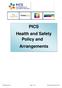 PICS Health and Safety Policy and Arrangements