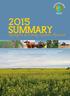 2015 SUMMARY. Highlights of Farming Systems Research