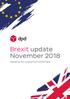 Brexit update November Keeping our customers informed