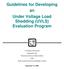 Guidelines for Developing an Under Voltage Load Shedding (UVLS) Evaluation Program
