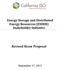 Energy Storage and Distributed Energy Resources (ESDER) Stakeholder Initiative. Revised Straw Proposal
