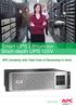 Smart-UPS Lithium-ion Short-depth UPS 120V. APC Certainty with Total Cost of Ownership in mind