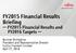 FY2015 Financial Results Briefing FY2015 Financial Results and FY2016 Targets