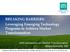 BREAKING BARRIERS: Leveraging Emerging Technology Programs to Achieve Market Transformation