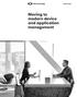 Moving to modern device and application management. White Paper